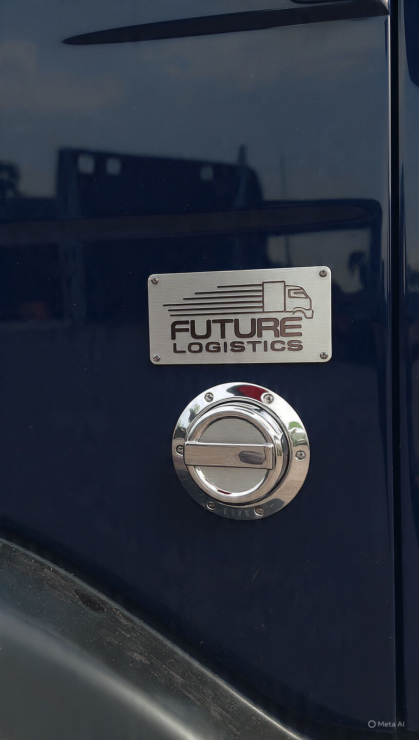 Future Logistics branded truck side plate
